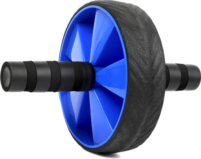 Strauss Core Workout Abs Roller | Exercise Roller Wheel | Ab Wheel Roller | Gym Roller Ab Exerciser(Blue)