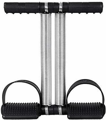FITNESSDEALS Smart Double Spring Tummy Trimmer Ab Exerciser(Black, Silver)