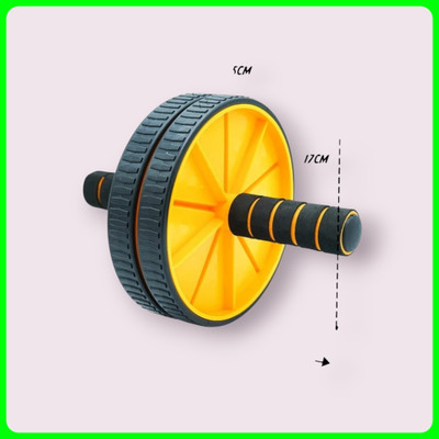 zxxxt Fitness AB Wheel / AB Roller Dual Wheel Core Trainer_936 Ab Exerciser(Yellow)