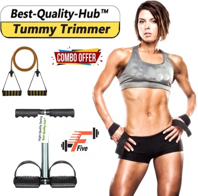 FFive Toning Tube | Yoga Tube (Combo of 2) Tummy Trimmer, Body Toner Ab Exerciser(Multicolor)