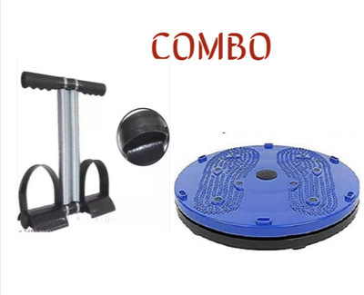 BOLDHIGH Combo Tummy Twister With Abs Tummy Trimmer Useful For Figure Tone-Up Ab Exerciser(Black)