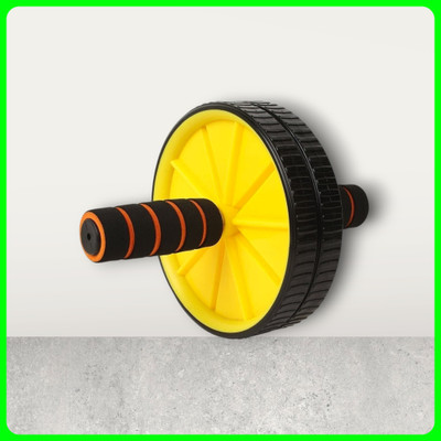 zxxxt Fitness AB Wheel / AB Roller Dual Wheel Core Trainer_1031 Ab Exerciser(Yellow, Black)