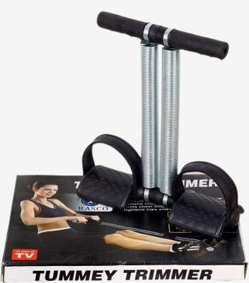 DHEER Double Spring Tummy Trimmer, Waist Trimmer, Ab Exerciser,Gym 061 Ab Exerciser(Black, Silver)