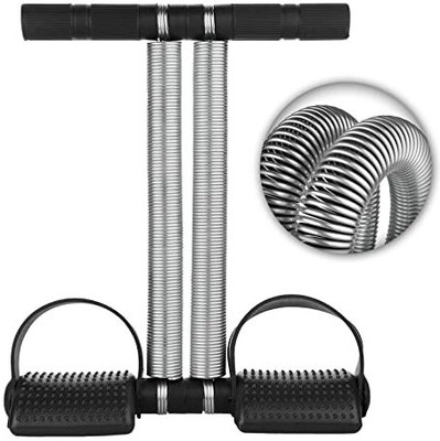 HACKERX HIGH QUALITY STEEL DOUBLE SPRING TUMMY TRIMMER BLACK Ab Exerciser(Black)