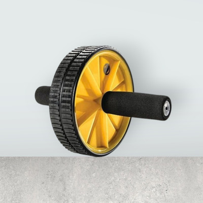 zxxxt Fitness AB Wheel / AB Roller Dual Wheel Core Trainer_467 Ab Exerciser(Yellow)
