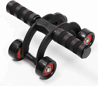 NAVER 4 Wheel Ab Roller Abdominal Trainers Exercise Wheel for Home Gym (Black) Ab Exerciser(Multicolor)
