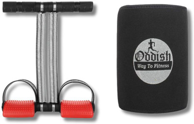 Oddish Tummy Trimmer with Sweat Belts Home Gym Ab Exerciser(Black, Silver)