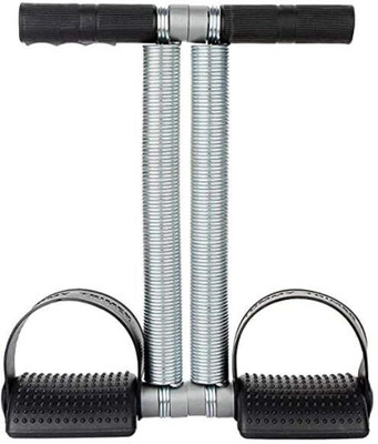 HOUSE OF COMMON Double Spring Tummy Trimmer, Ab Exerciser , Multipurpose Fitness Equipment Ab Exerciser(Black, Silver)
