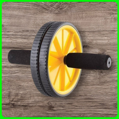 zxxxt Fitness AB Wheel / AB Roller Dual Wheel Core Trainer_669 Ab Exerciser(Yellow)
