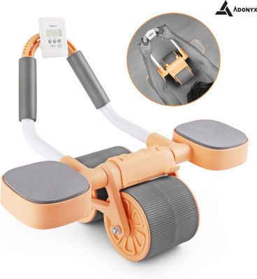 ADONYX Elbow Support Automatic Rebound Abdominal Wheel Ab Roller for Abdominal Machine Ab Exerciser(Orange)