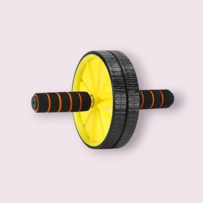 zxxxt Fitness AB Wheel / AB Roller Dual Wheel Core Trainer_329 Ab Exerciser(Yellow)