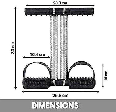 gamers hub Tummy Trimmer Double Spring for Men & Women, Bod_Tummy Trimmer_445_AB Ab Exerciser(Black)