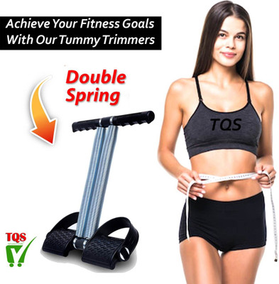 Dinetic Double Spring Tummy Trimmer & Body Toner Equipment for Home & Gym Use Ab Exerciser(Black, Brown)