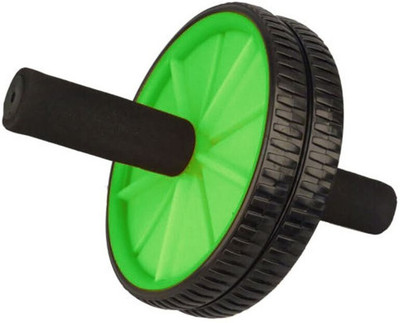 DHEER ™ Dual Ab Wheel Roller Abdominal Exercise Equipment Ab Exerciser(Green, Black)