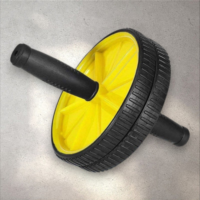 zxxxt Fitness AB Wheel / AB Roller Dual Wheel Core Trainer_273 Ab Exerciser(Yellow)