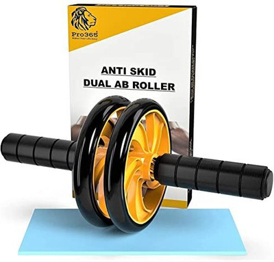 PRO365 Dual New Ab Wheel for Abs Workouts Home Gym Abdominal Exercise Ab Exerciser(Yellow)