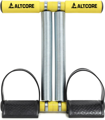 ALTCORE Double Spring Tummy Trimmer for Men & Women Ab Exerciser for Home Workout Ab Exerciser(Yellow, Black)