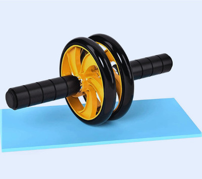 BoldFire Double Wheel Gym For Fitness Equipment Ab Exerciser Ab Exerciser(Multicolor)