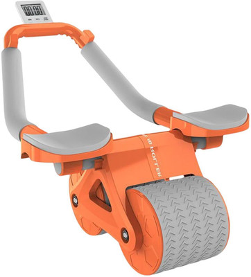 BNF Abdominal Roller Wheel Automatic Return Abdominal Trainer Exercise Equipment Ab Exerciser(Orange)
