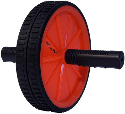 ABB INITIO Double Wheel Abdominal Core Fitness Workout for Abs and Strengthen Ab Exerciser Ab Exerciser(Orange)