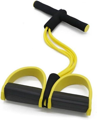 Shopeleven 4 Rope Pull Reducer/Waist Reducer Body Shaper Trimmer and Burn Extra Calories Ab Exerciser(Yellow)