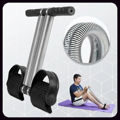 Athlian New_Double Spring Tummy Trimmer, Ab Exercise Equipment for Home Workouts Ab Exerciser(Black)