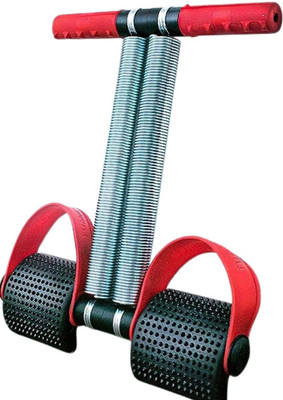 GJSHOP Tummy Trimmer With Double Steel Spring For Weight Loss Ab Exerciser Ab Exerciser(Red)