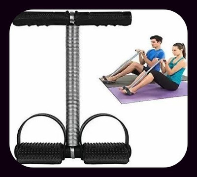 Athlian New_Single Spring Tummy Trimmer for men & women ( Black) Ab Exerciser (Black) Ab Exerciser(Black)