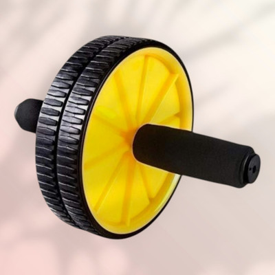 zxxxt Fitness AB Wheel / AB Roller Dual Wheel Core Trainer_518 Ab Exerciser(Yellow)