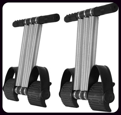 Athlian New_Triple Spring Tummy Trimmer Combo High-Resistance Abdominal & Full Body Ab Exerciser(Black)