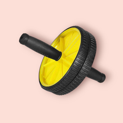 zxxxt Fitness AB Wheel / AB Roller Dual Wheel Core Trainer_373 Ab Exerciser(Yellow)