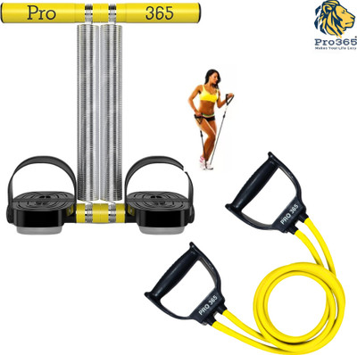 PRO365 Double Spring Tummy Trimmer with Toning Tube For Workout (yellow) Ab Exerciser(Yellow, Black)