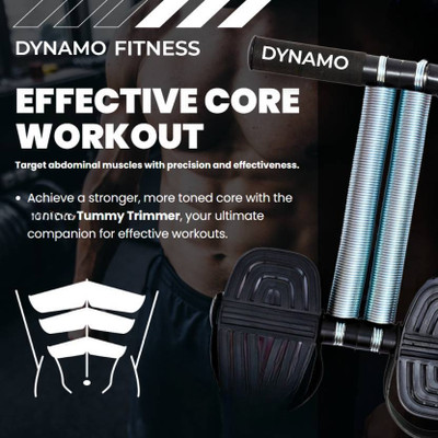 Dynamo Tummy Trimmer for Men & Women Belly Fat ABS Equipment & Home Gym(Black) Ab Exerciser(Black)