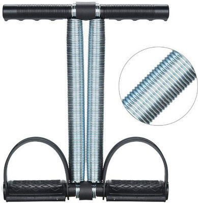 HOC Tummy Trimmer with Double Spring for Burn Calories & Tone Muscles Ab Exerciser(Black)