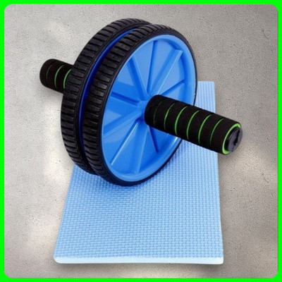 zxxxt Fitness AB Wheel / AB Roller Dual Wheel Core Trainer_897 Ab Exerciser(Blue)