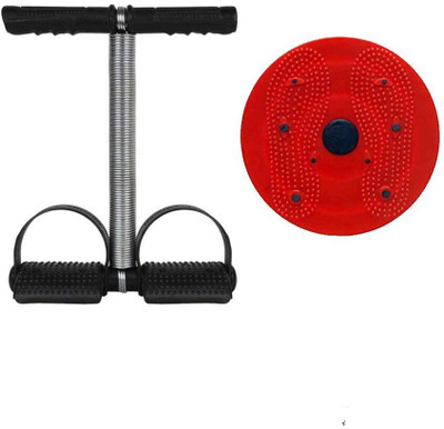 LatinX Single Black with Twister Ab Exerciser(Multicolor)