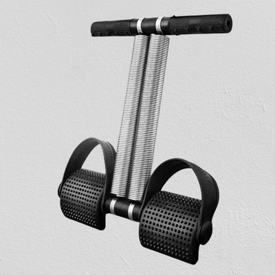 KKNTERPRISE TUMMY TRIMMER HOME GYM FITNSS DOUBLE SPRING Ab Exerciser 43 Ab Exerciser(Black, Blue)