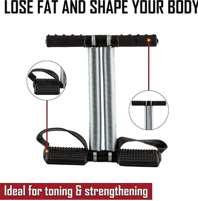 Oddish Body tonner, Waist Trimmer, Fat Buster, Abs Exercise & Fitness Equipment Ab Exerciser(Silver, Black)