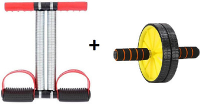 Fitfun Fat Burning AB Wheel With Tummy Trimmer Home Gym Exerciser Ab Exerciser(Multicolor)