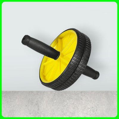 zxxxt Fitness AB Wheel / AB Roller Dual Wheel Core Trainer_1073 Ab Exerciser(Yellow)