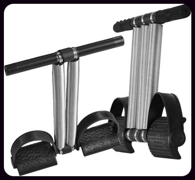 Athlian New_Double & Triple Spring Tummy Trimmer Combo Ab Exercise Equipment for Home Ab Exerciser(Black)