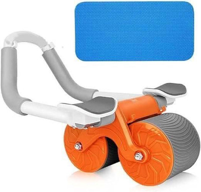 PSA zone Automatic Rebound Abdominal Wheel Perfect Core Exercise Equipment Ab Exerciser(Maroon)