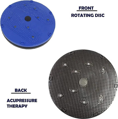 DHEER Waist Twisting Disc Magnetic Plate Sports Fitness Board Weight Lose Leg Exercise Ab Exerciser(Blue)