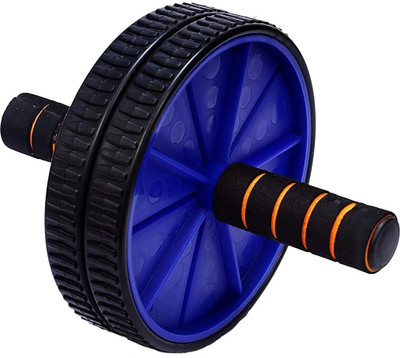 Fitfun Double Wheel Ab Exerciser with Padded Grip Ab Exerciser(Blue)