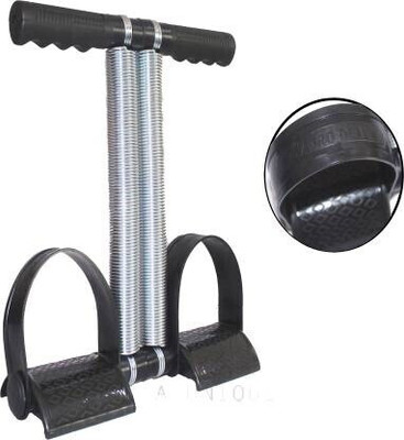DHEER HIGH QUALITY STEEL DOUBLE SPRING TUMMY TRIMMER BLACK Ab Exerciser(Black)