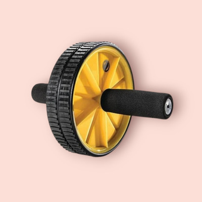 zxxxt Fitness AB Wheel / AB Roller Dual Wheel Core Trainer_367 Ab Exerciser(Yellow)