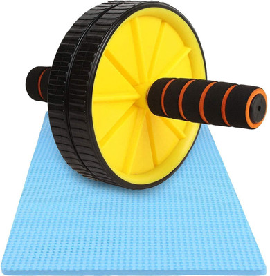 FITNESSDEALS DOUBLE WHEEL AB WHEEL/ROLLER HOME GYM EXERCISER Ab Exerciser(Multicolor)