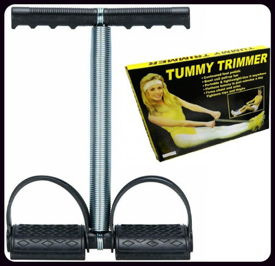 Athlian New_Single Spring Tummy Trimmer Waist Trimmer Ab Exerciser(Black)