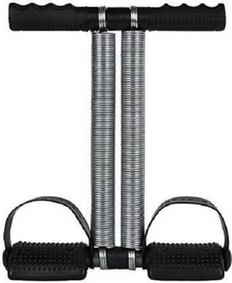 LIVOX Double Spring Waist Trimmer-Abs Exerciser-Body Toner-Fat Buster- Multipurpose Ab Exerciser(Silver, Black)