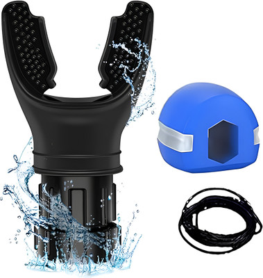 Oxyflow OxyBreeze Breathing Trainer with Jaw Trainer | Enhance Lung Capacity Ab Exerciser(Black)
